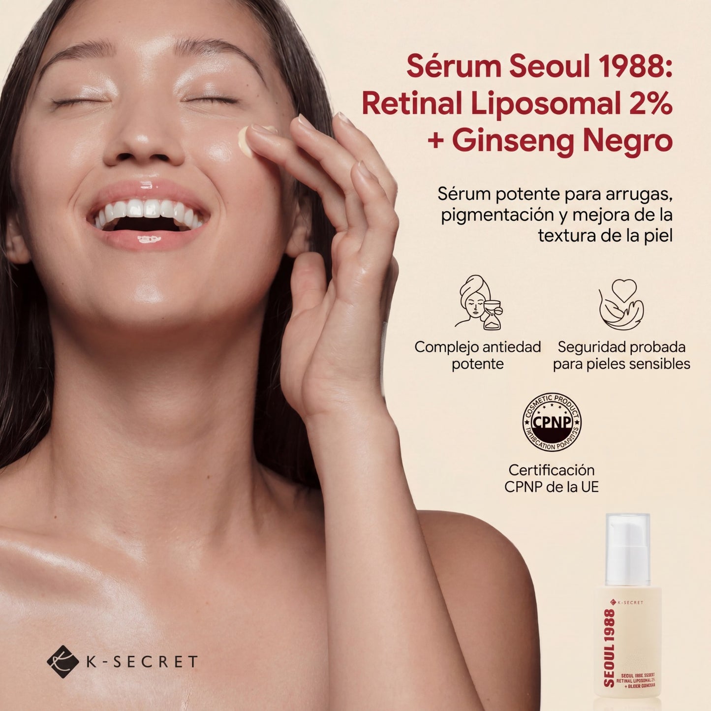 Seoul 1988 Sérum | Antiarrugas, Luminosidad y Textura